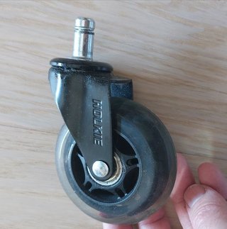 Rueda Silla Oficina Goma Suave 11mm
