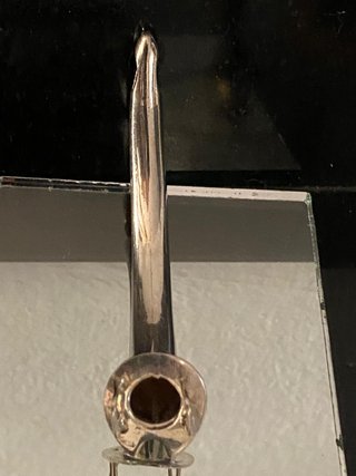 Cánula antigua traqueostomía tipo Jackson. Plata.