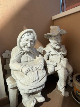 Conjunto Estatuas Abuelos Piedra