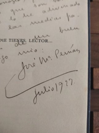 Pemán Nuevas Poesías.1925.Dedicado.