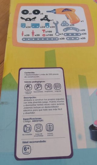 Estuche de Construcción +550 Piezas