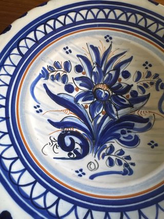 Plato decorativo cerámica Puente del Arzobispo