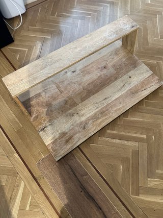 Escritorio madera maciza estilo industrial