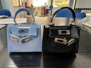 Mini Bolsos Tipo Hermes (Negro y Azul)