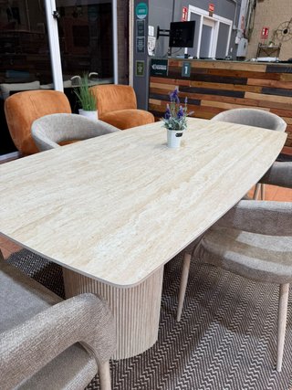 Juego Comedor 4 Sillas Madera Clara