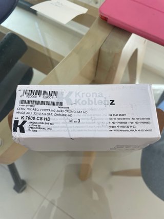 Bisagras Ku-Bi H7000 para marcos ocultos, 3 unidad