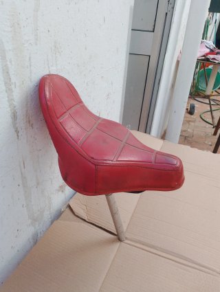 Sillón bici/moto antiguo rojo