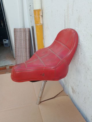 Sillón bici/moto antiguo rojo