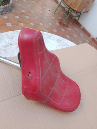 Sillón bici/moto antiguo rojo