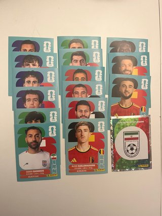 20 cromos Panini World Cup 2026 Grupo G
