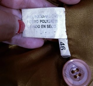 Chaqueta de piel unisex