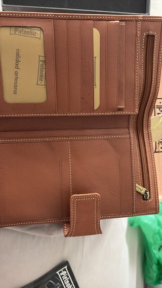 Cartera Piel Noble Marrón