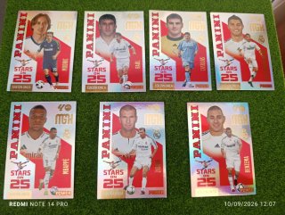 Cartas Panini Stars on 25