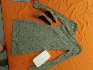Vestido negro encaje talla S/M