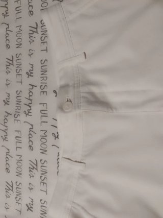 Pantalones blancos Zara Talla M y stussy