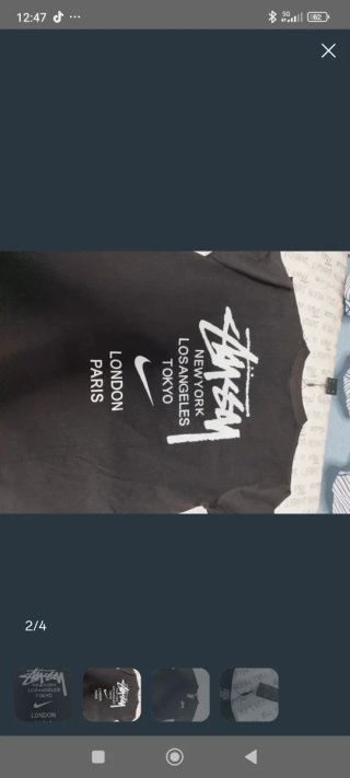 Pantalones blancos Zara Talla M y stussy