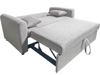 Sofá Cama 2 Plazas Tela Gris