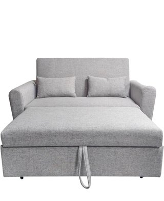 Sofá Cama 2 Plazas Tela Gris