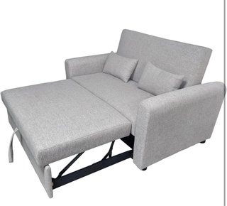 Sofá Cama 2 Plazas Tela Gris