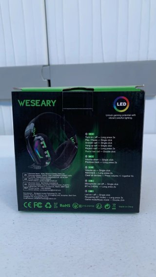 WESEAR WG1 Cascos Gaming Inalambricos