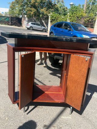 Mueble Bar Madera y Metal