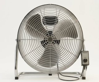 Ventilador Metálico Plateado