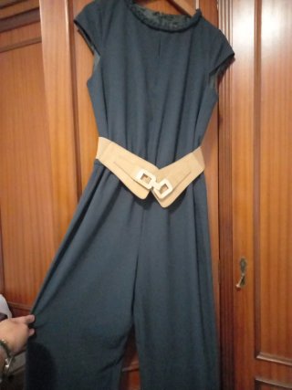Mono Zara Talla M Verde Oscuro