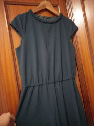 Mono Zara Talla M Verde Oscuro