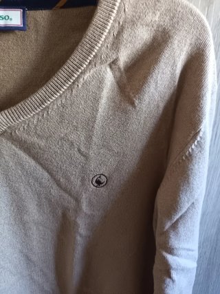 Jersey El Ganso Beige con Parches en Codos