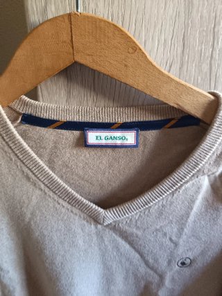 Jersey El Ganso Beige con Parches en Codos