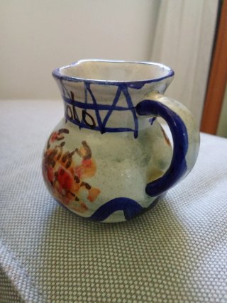 Brocca souvenir con disegno granchio