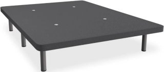 Base tapizada gris con patas
