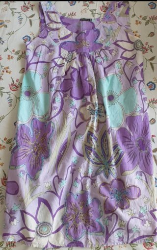 Vestido boho floral Polita S/M • Algodón