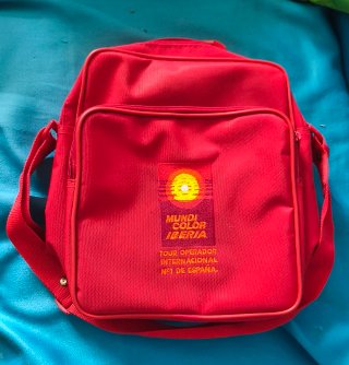 Bolso Bandolera Vintage Iberia Mundi Color