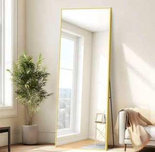 2 Espejos de pie dorado 179x65cm