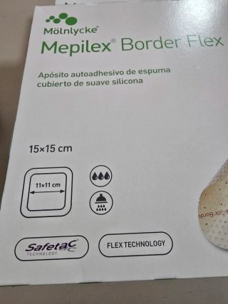 3 cajas Mepilex Border Flex 15x15 cm Apósito