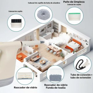 Vaporeta de mano 1200W