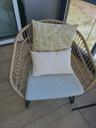 Conjunto terraza ratán 2 sillones y sofá