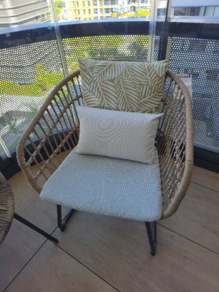 Conjunto terraza ratán 2 sillones y sofá