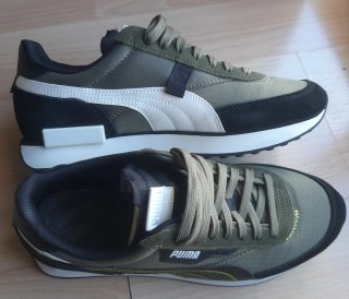 Zapatillas Puma Future Rider Verde y Negro