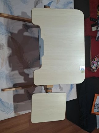 Mesa auxiliar estudio sofá madera