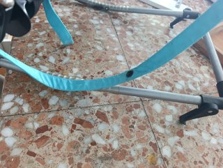 Hamaca bebé azul y gris