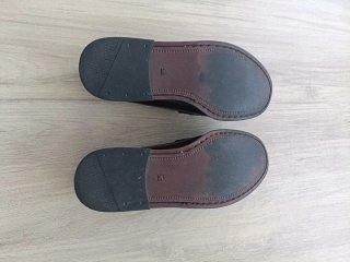 Mocasines niño piel burdeos