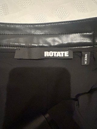 Pantaloni Rotate in ecopelle neri