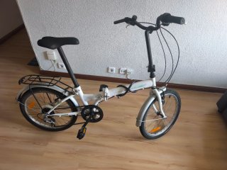 Bicicleta Plegable Blanca