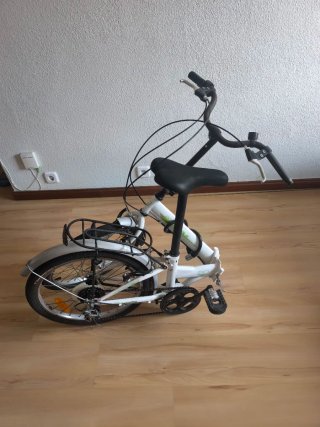 Bicicleta Plegable Blanca