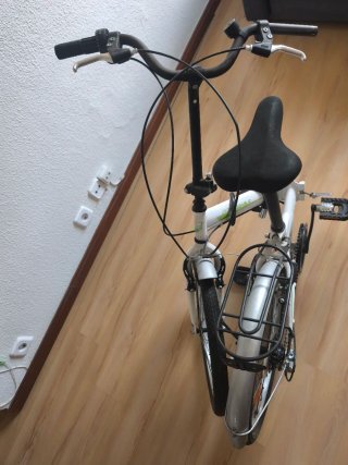 Bicicleta Plegable Blanca