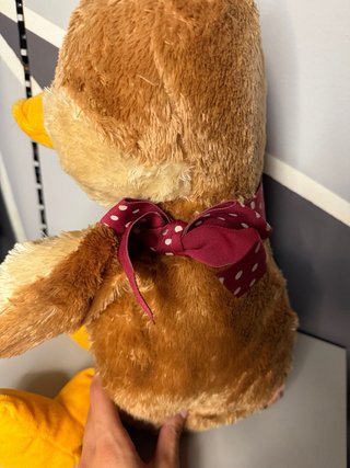 Peluche Anatra Marrone con Fiocco