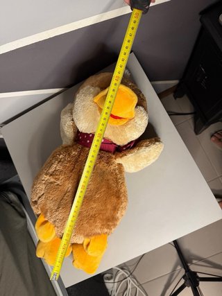 Peluche Anatra Marrone con Fiocco