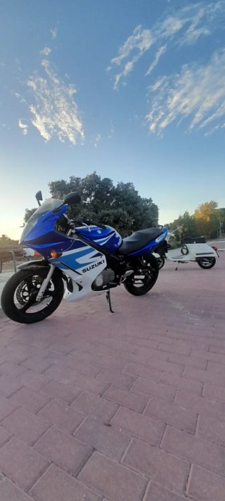 Suzuki GS500F 2005 Azul y Blanco